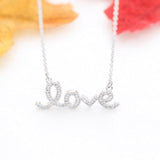 LOVE Letter Pendant Necklace Sweet Romance Women's Jewelry Engagement Marriage Love Symbol Valentine's Day Anniversary Gift - ModernFamilyStuff